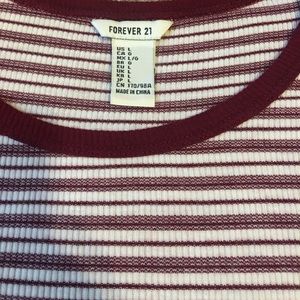 New w/o tags forever 21 striped tee